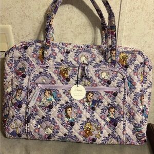 Disney Vera Bradley Lavender Beauty & the Beast Travel Bag